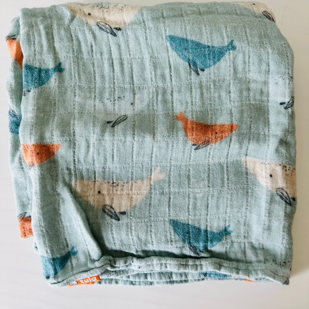 Tula Blanket Whale Baby Blanket Swaddle